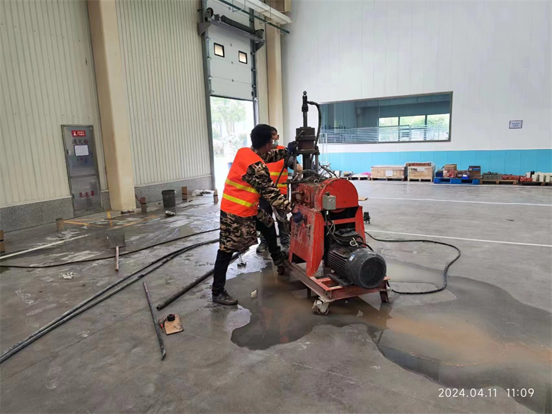 中沙厂房地面下沉塌陷注浆加固施工